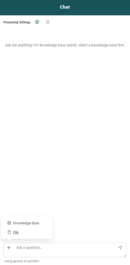 AibenIQ chat interface